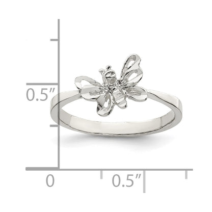 Sterling Silver Butterfly Ring