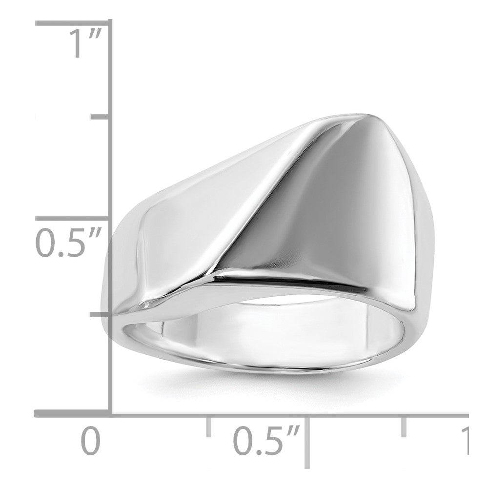 Sterling Silver Solid Polished Contemporary Ring