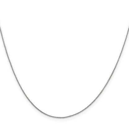 16 Inch Sterling Silver .95mm Round Franco Chain Necklace