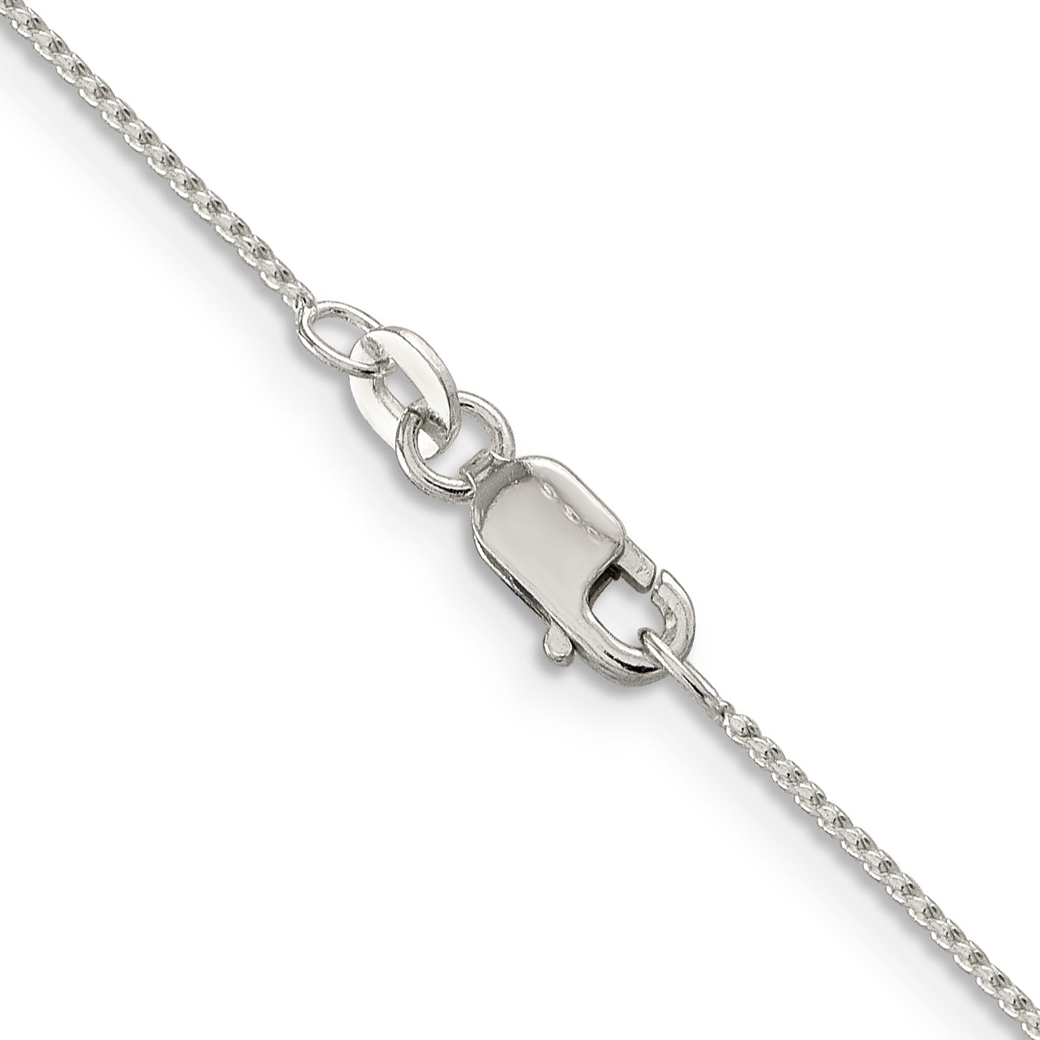 22 Inch Sterling Silver .95mm Round Franco Chain Necklace