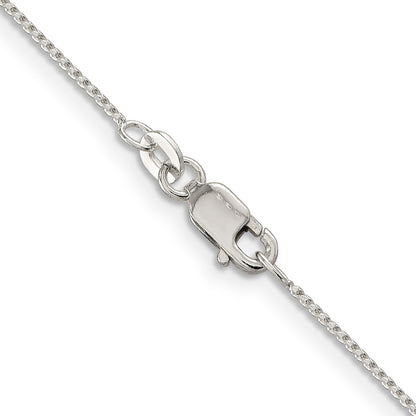 18 Inch Sterling Silver .95mm Round Franco Chain Necklace