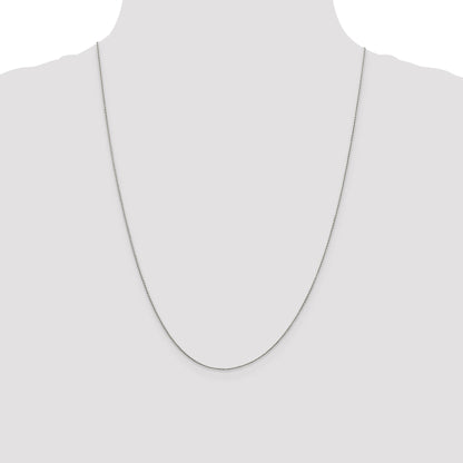 24 Inch Sterling Silver .95mm Round Franco Chain Necklace