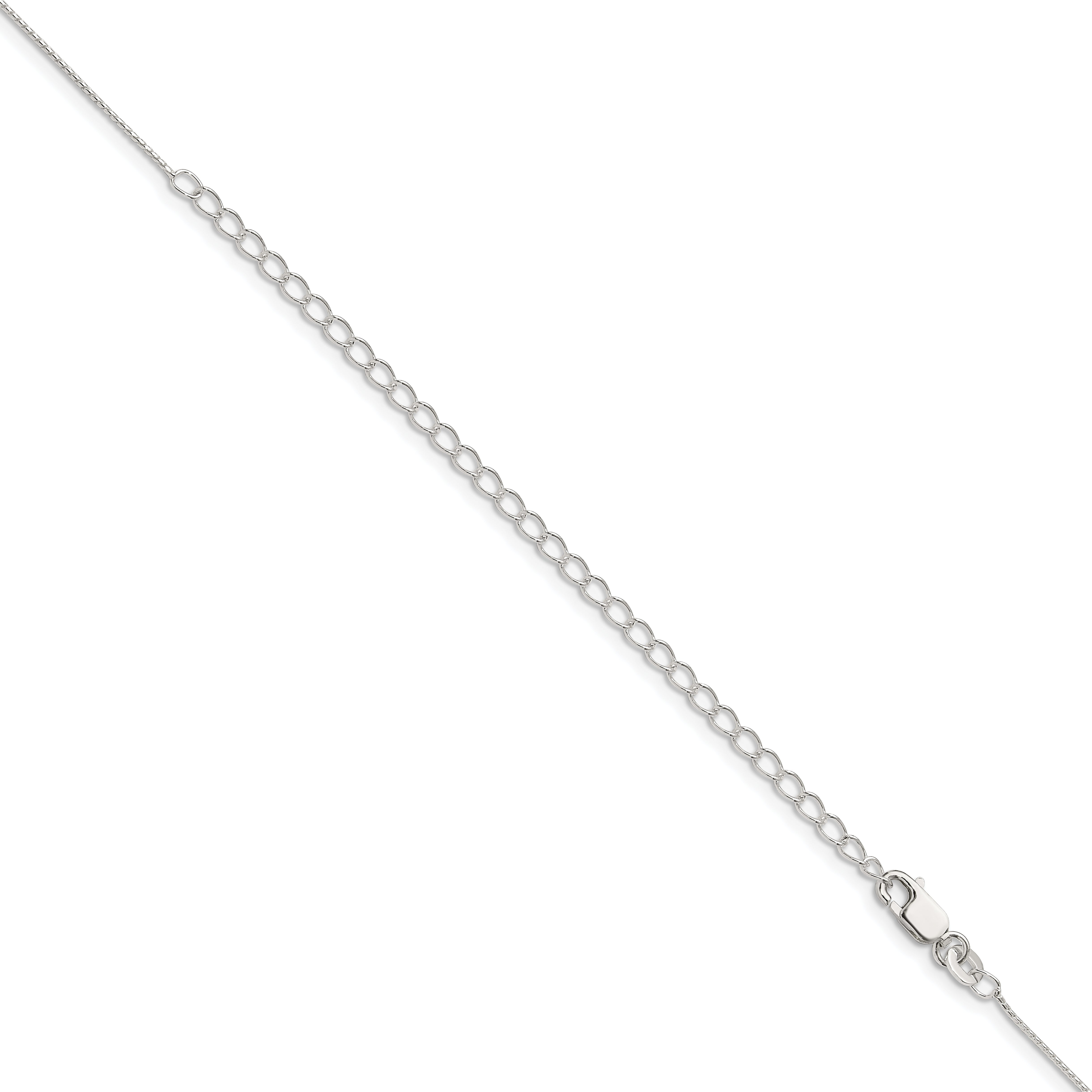 22 Inch Sterling Silver .95mm Round Franco Chain W/4In Ext.