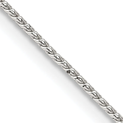 18 Inch Sterling Silver .95mm Round Franco Chain W/2In Ext.