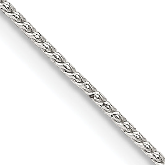 22 Inch Sterling Silver .95mm Round Franco Chain Necklace