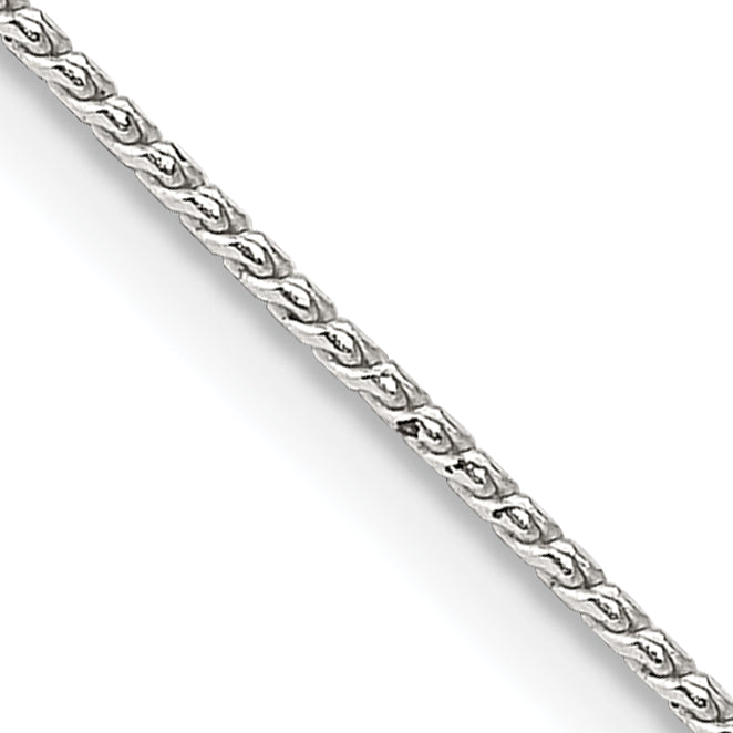 24 Inch Sterling Silver .95mm Round Franco Chain Necklace