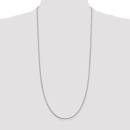 30 Inch Sterling Silver 1mm Round Franco Chain Necklace