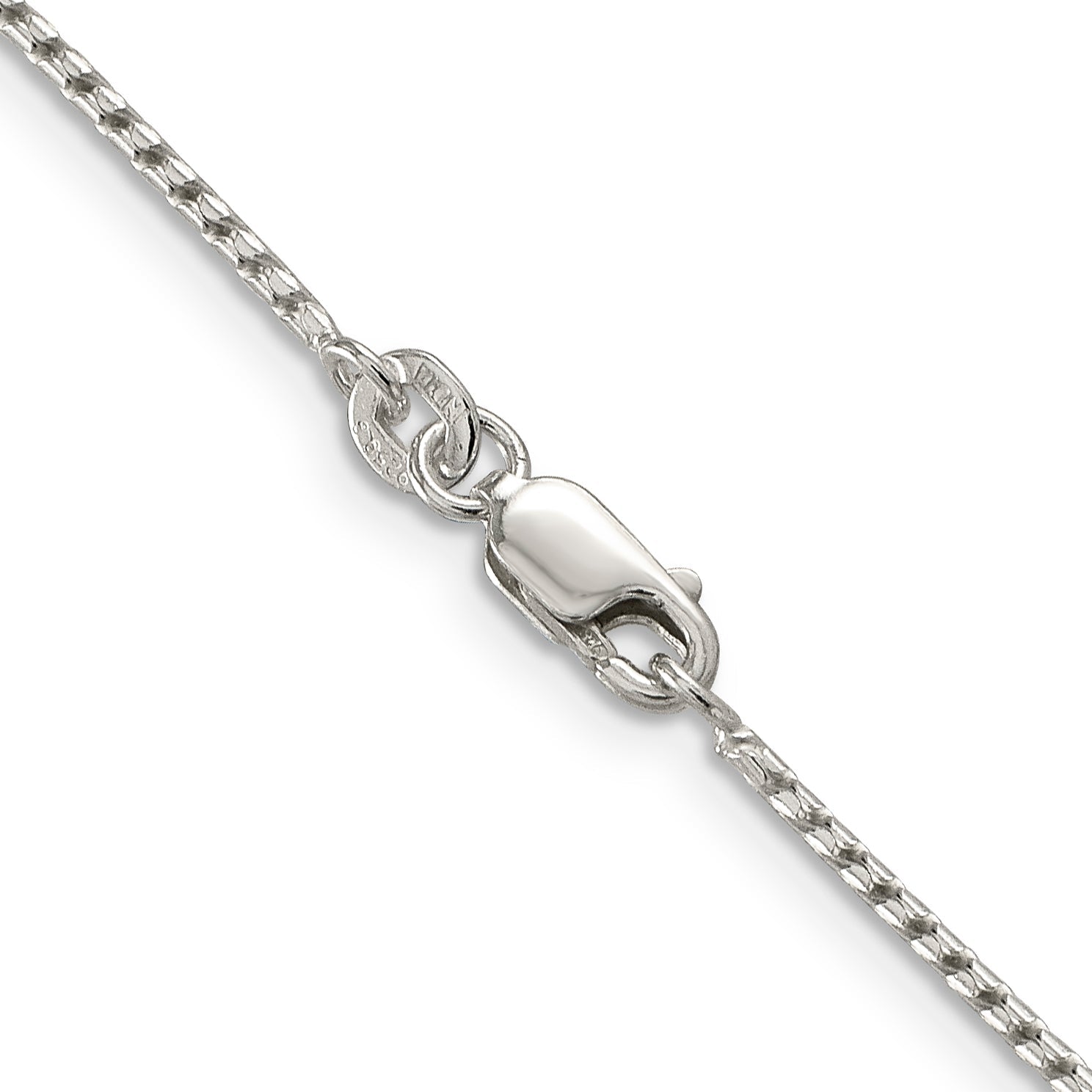 18 Inch Sterling Silver 1.25mm Round Franco Chain Necklace