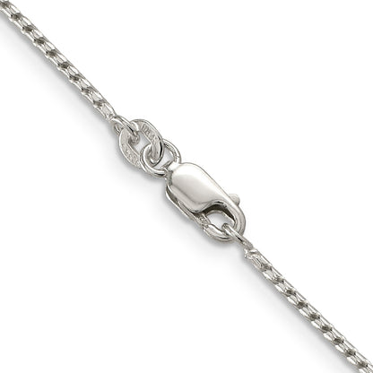 18 Inch Sterling Silver 1.25mm Round Franco Chain Necklace
