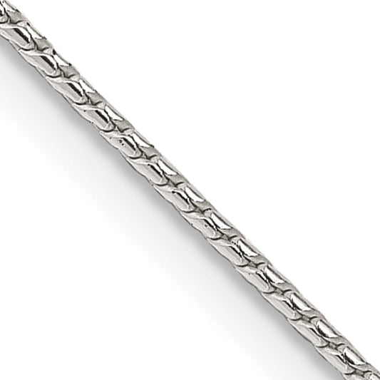 20 Inch Sterling Silver 1.25mm Round Franco Chain Necklace