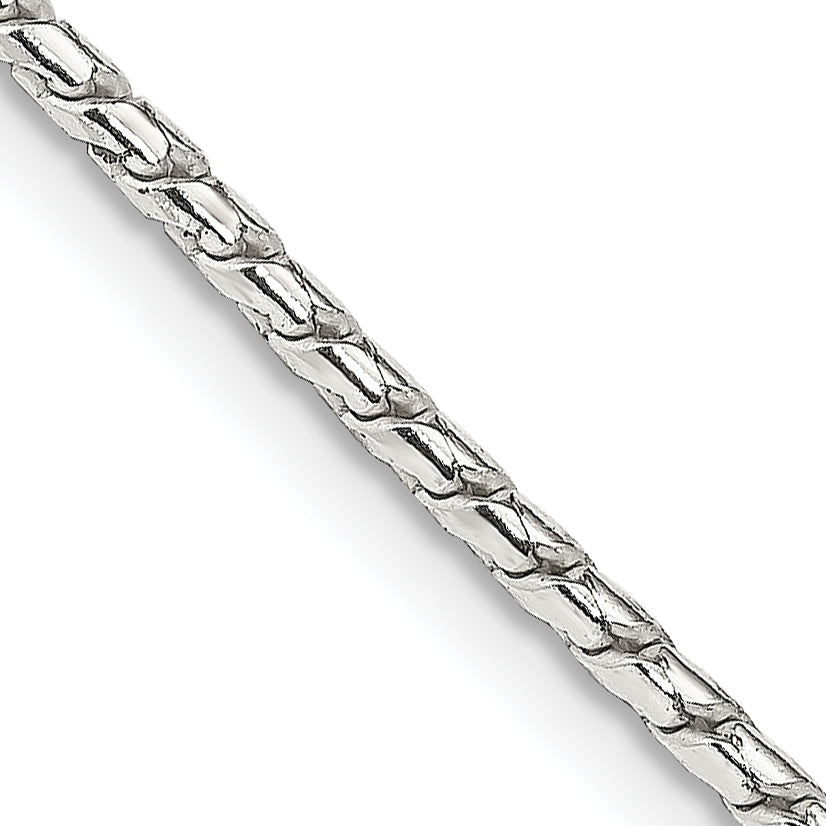 16 Inch Sterling Silver 1.75mm Round Franco Chain Necklace