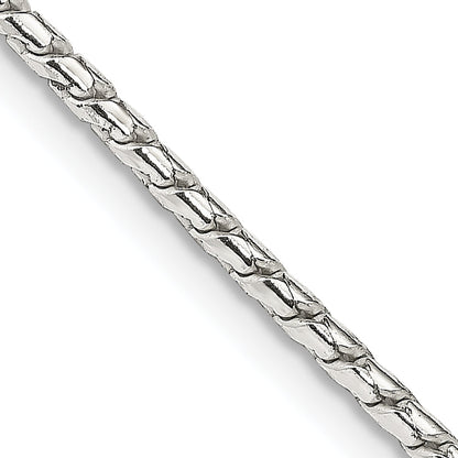 18 Inch Sterling Silver 1.75mm Round Franco Chain Necklace