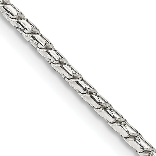 30 Inch Sterling Silver 1.75mm Round Franco Chain Necklace