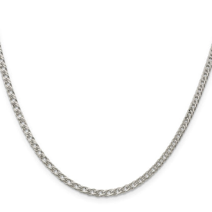 24 Inch Sterling Silver 3.3mm Rambo Chain Necklace