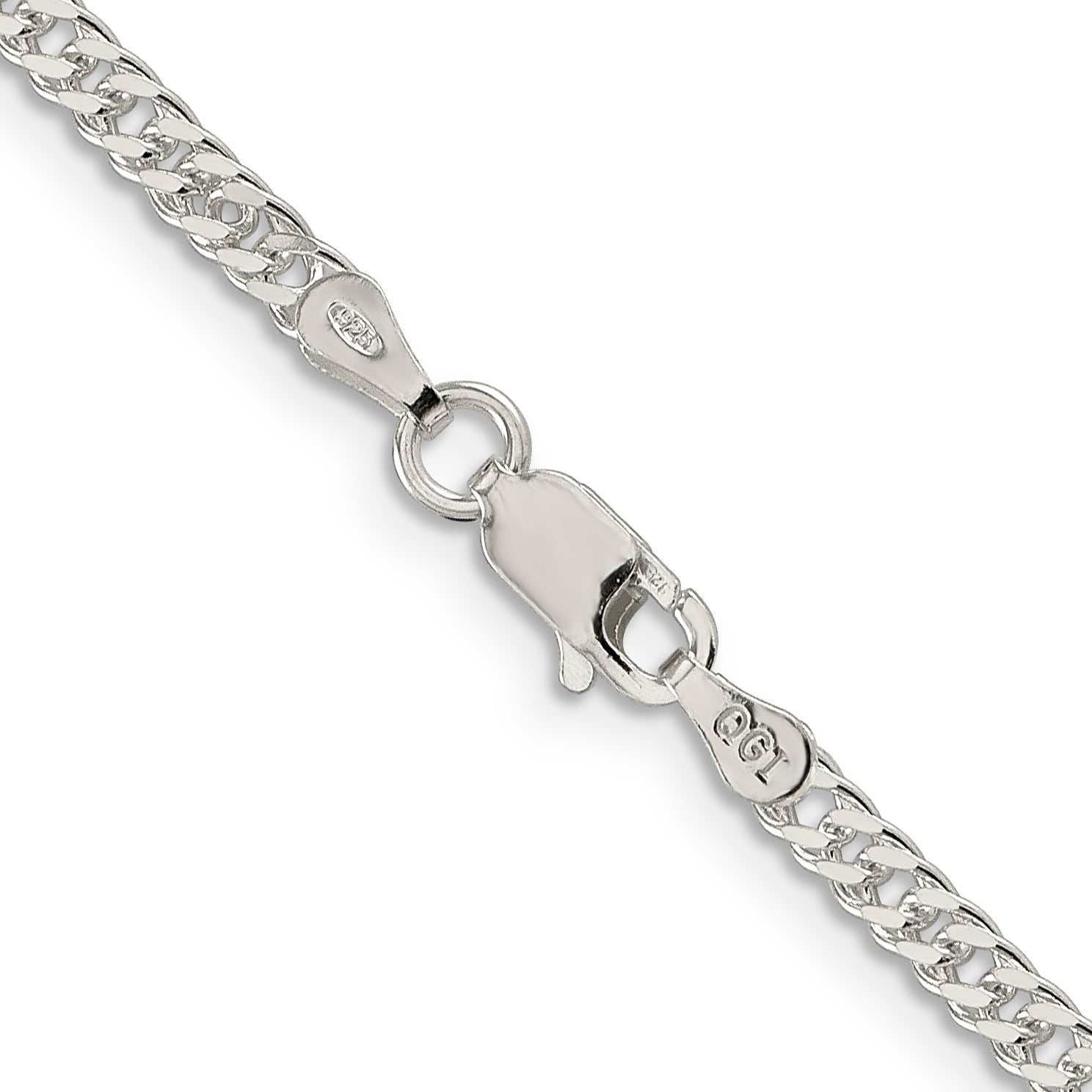 18 Inch Sterling Silver 3.3mm Rambo Chain Necklace