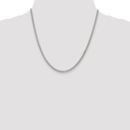 20 Inch Sterling Silver 3.3mm Rambo Chain Necklace