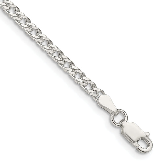 8 Inch Sterling Silver 3.3mm Rambo Chain Bracelet