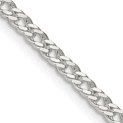 24 Inch Sterling Silver 3.3mm Rambo Chain Necklace