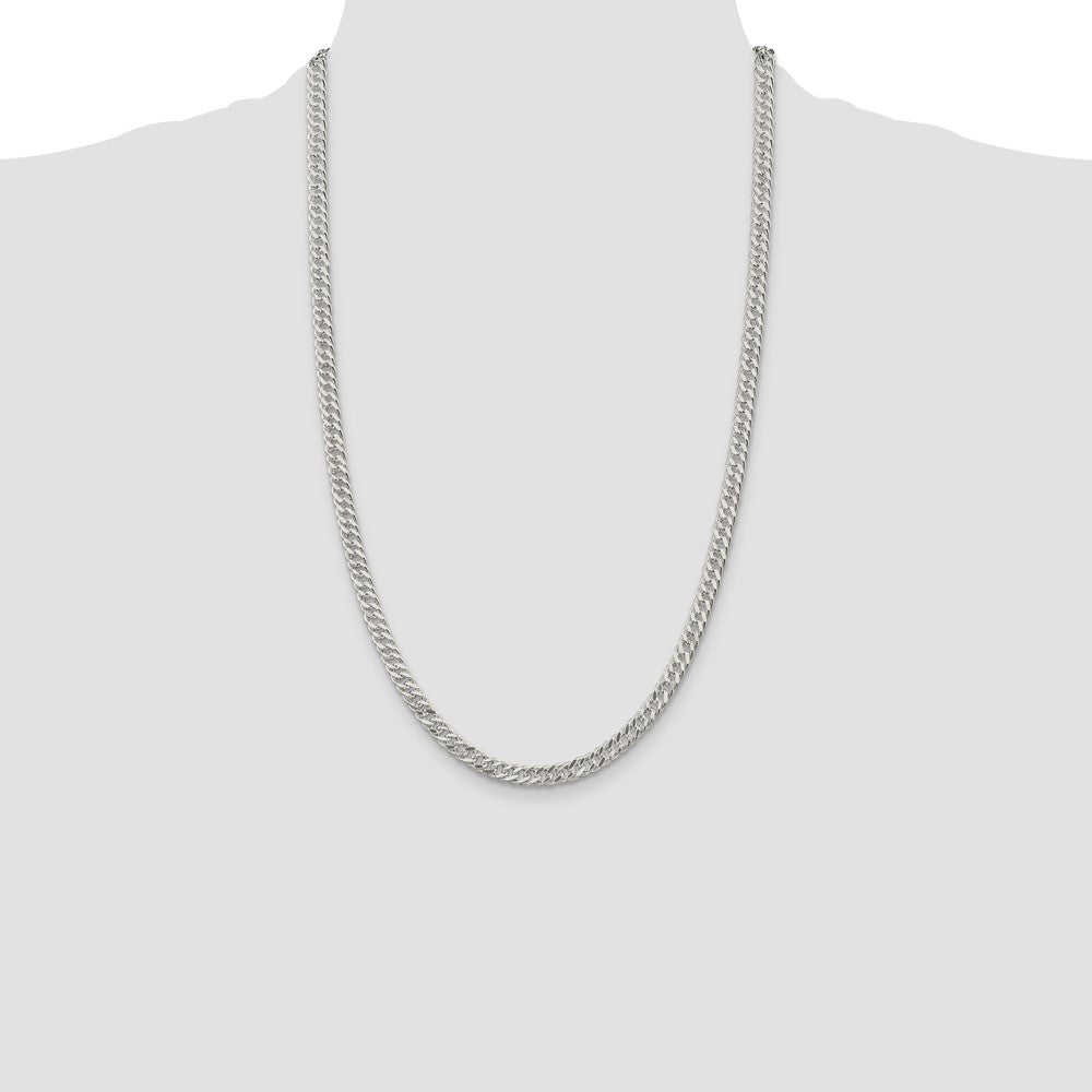 26 Inch Sterling Silver 5.5mm Rambo Chain Necklace