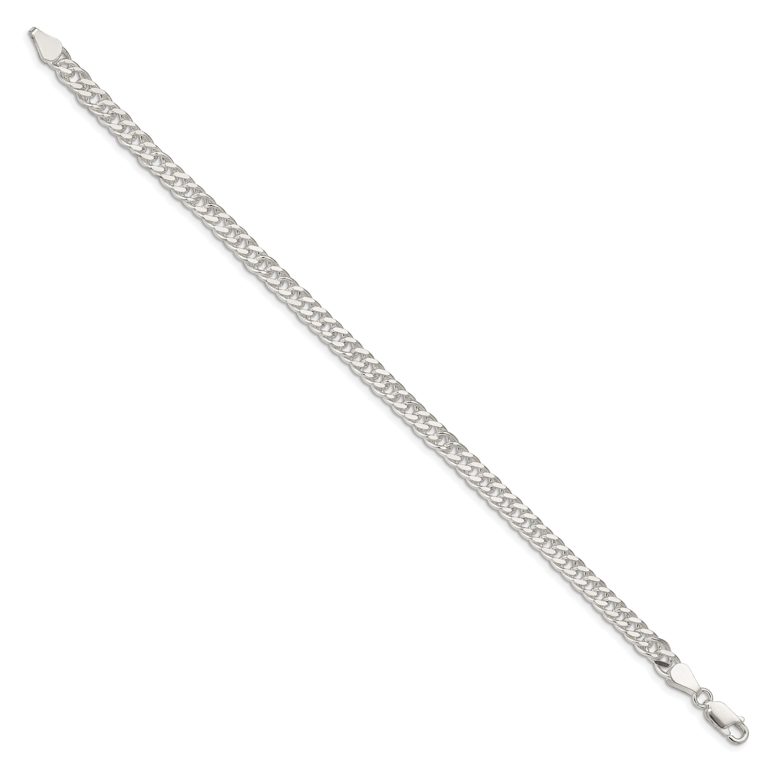 8 Inch Sterling Silver 5.5mm Rambo Chain Bracelet