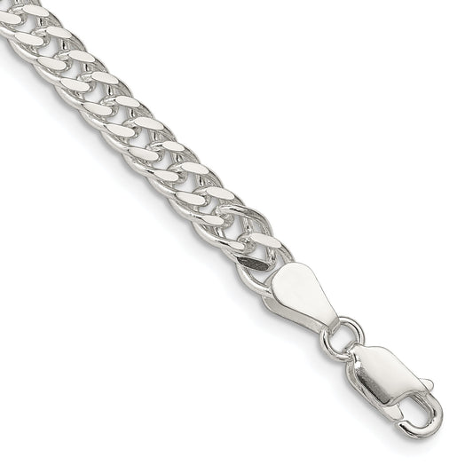 7 Inch Sterling Silver 5.5mm Rambo Chain Bracelet