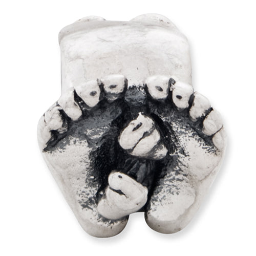 Sterling Silver Reflections Big & Little Feet Bead