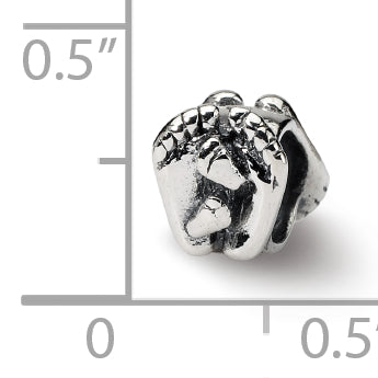 Sterling Silver Reflections Big & Little Feet Bead