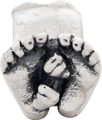 Sterling Silver Reflections Big & Little Feet Bead