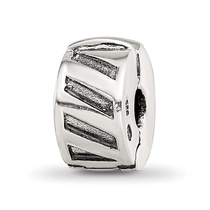 Sterling Silver Reflections Hinged Heart Clip Bead