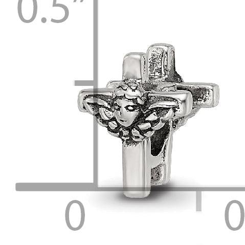 Sterling Silver Reflections Kids Angel Cross Bead