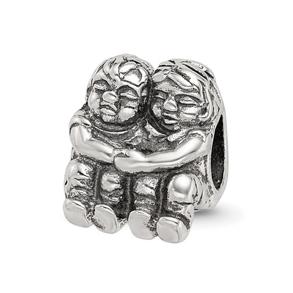 Sterling Silver Reflections Two Kids Bead