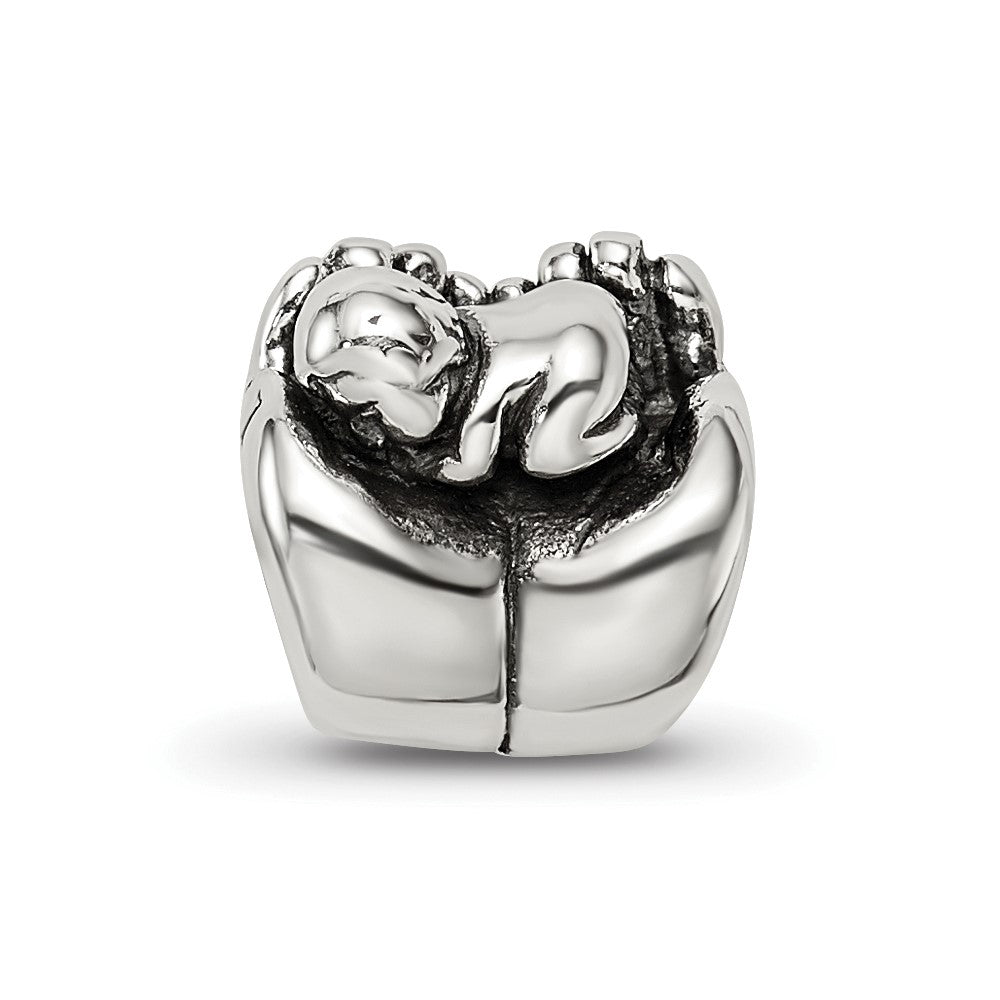 Sterling Silver Reflections Baby In Hands Bead