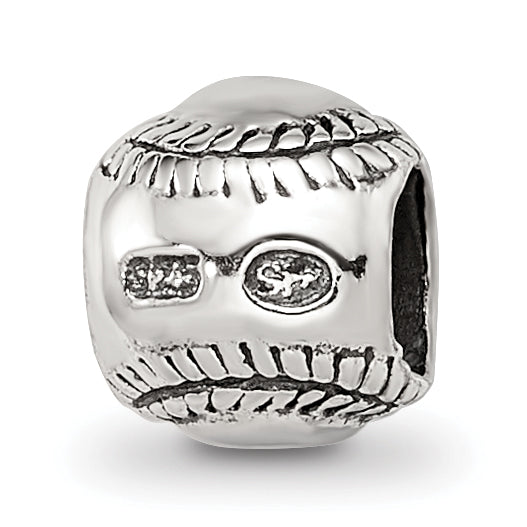 Sterling Silver Reflections Kids Softball Bead