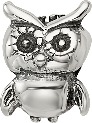 Sterling Silver Reflections Kids Owl Bead