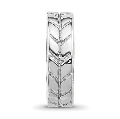 Sterling Silver Reflections Notched Spacer Bead