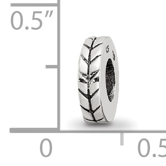 Sterling Silver Reflections Notched Spacer Bead