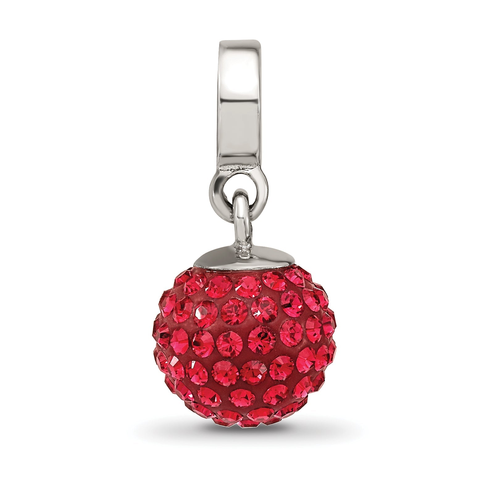 Sterling Silver Reflections July Preciosa Crystal Ball Dangle Bead