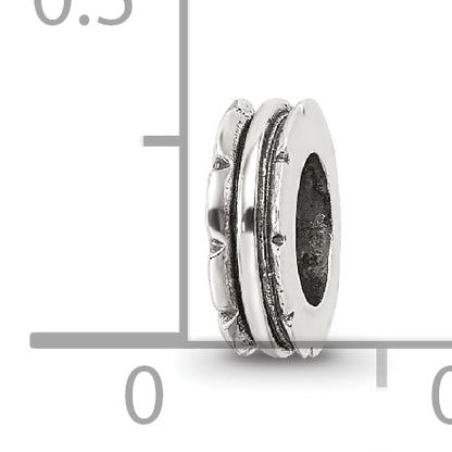 Sterling Silver Reflections Grooved Spacer Bead