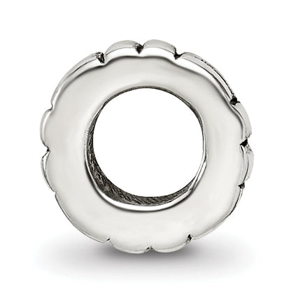 Sterling Silver Reflections Notched Spacer Bead
