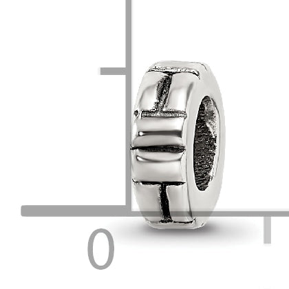 Sterling Silver Reflections Notched Spacer Bead