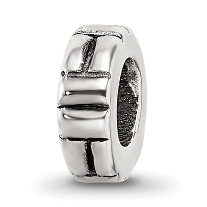 Sterling Silver Reflections Notched Spacer Bead