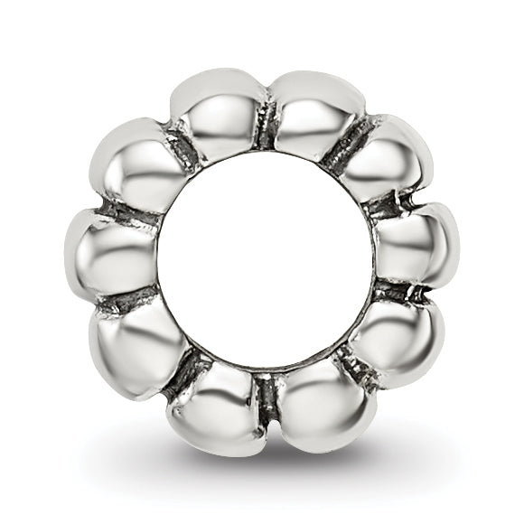 Sterling Silver Reflections Scalloped Spacer Bead