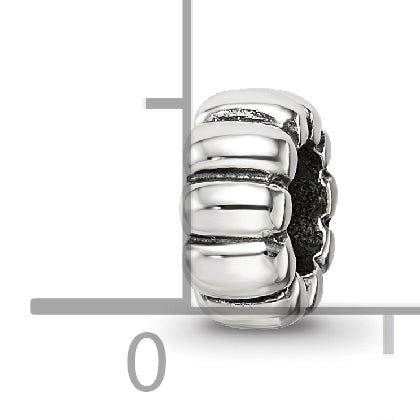 Sterling Silver Reflections Scalloped Spacer Bead