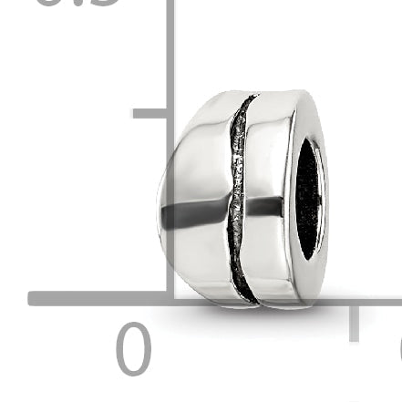 Sterling Silver Reflections Wavy Spacer Bead