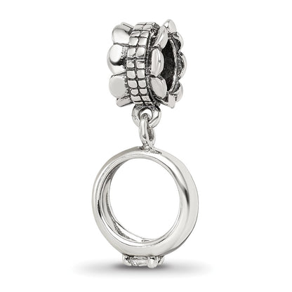 Sterling Silver Reflections Cz Engagement Ring Dangle Bead