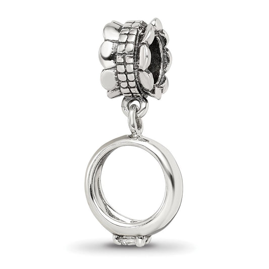 Sterling Silver Reflections Cz Engagement Ring Dangle Bead