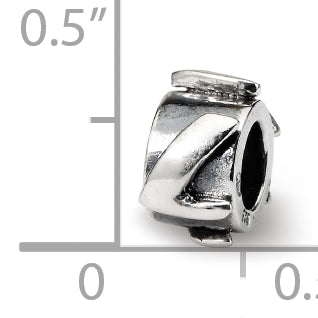 Sterling Silver Reflections Letter L Message Bead