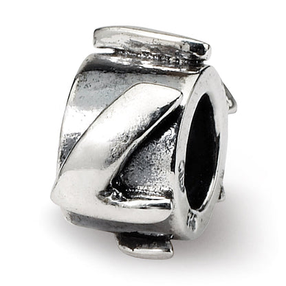 Sterling Silver Reflections Letter L Message Bead
