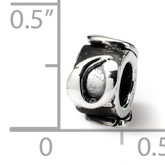 Sterling Silver Reflections Letter Q Message Bead