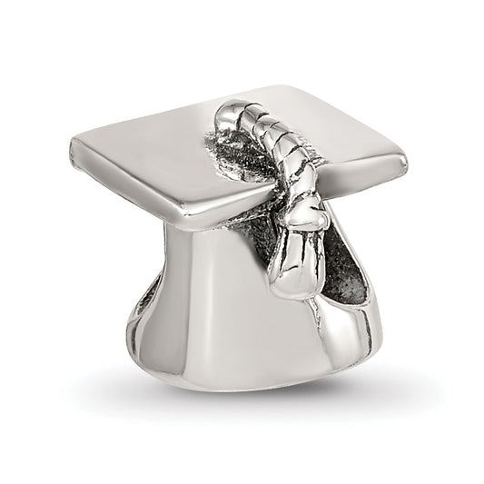 Sterling Silver Reflections Graduation Cap Bead